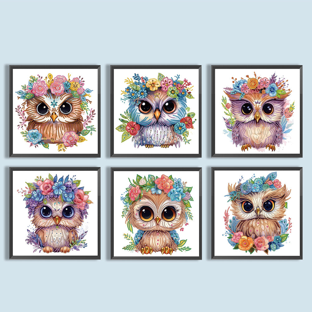 Owl - Special Shaped Drill Diamond Painting 30*30CM