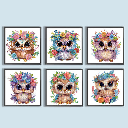 Owl - Special Shaped Drill Diamond Painting 30*30CM