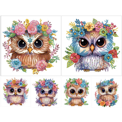 Owl - Special Shaped Drill Diamond Painting 30*30CM