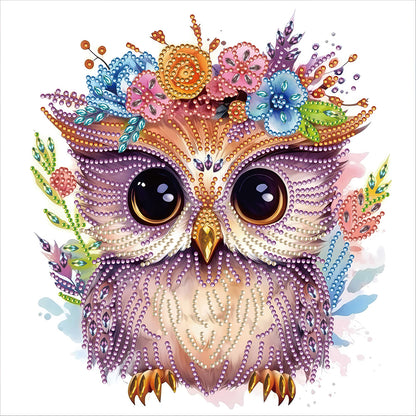 Owl - Special Shaped Drill Diamond Painting 30*30CM