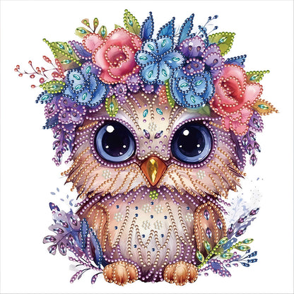 Owl - Special Shaped Drill Diamond Painting 30*30CM