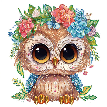 Owl - Special Shaped Drill Diamond Painting 30*30CM