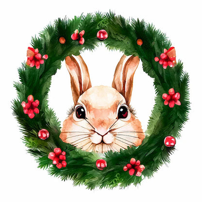 Small Animal Wreath Sheep - Full Round Drill Diamond Painting 30*30CM