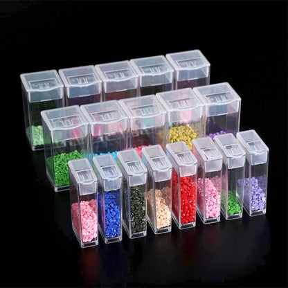 32/48/64 Slots Beads Storage Case Acrylic Storage Containers for Embroidery Tool