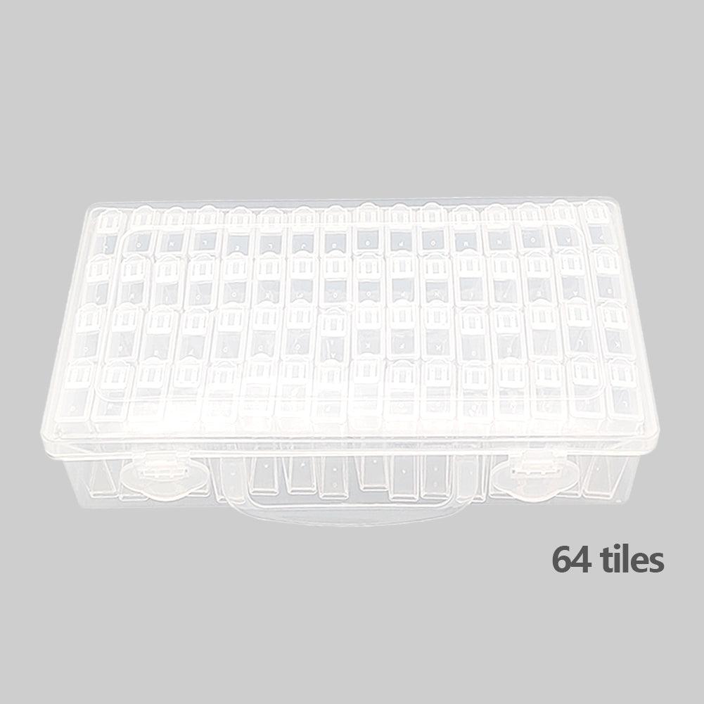 32/48/64 Slots Beads Storage Case Acrylic Storage Containers for Embroidery Tool