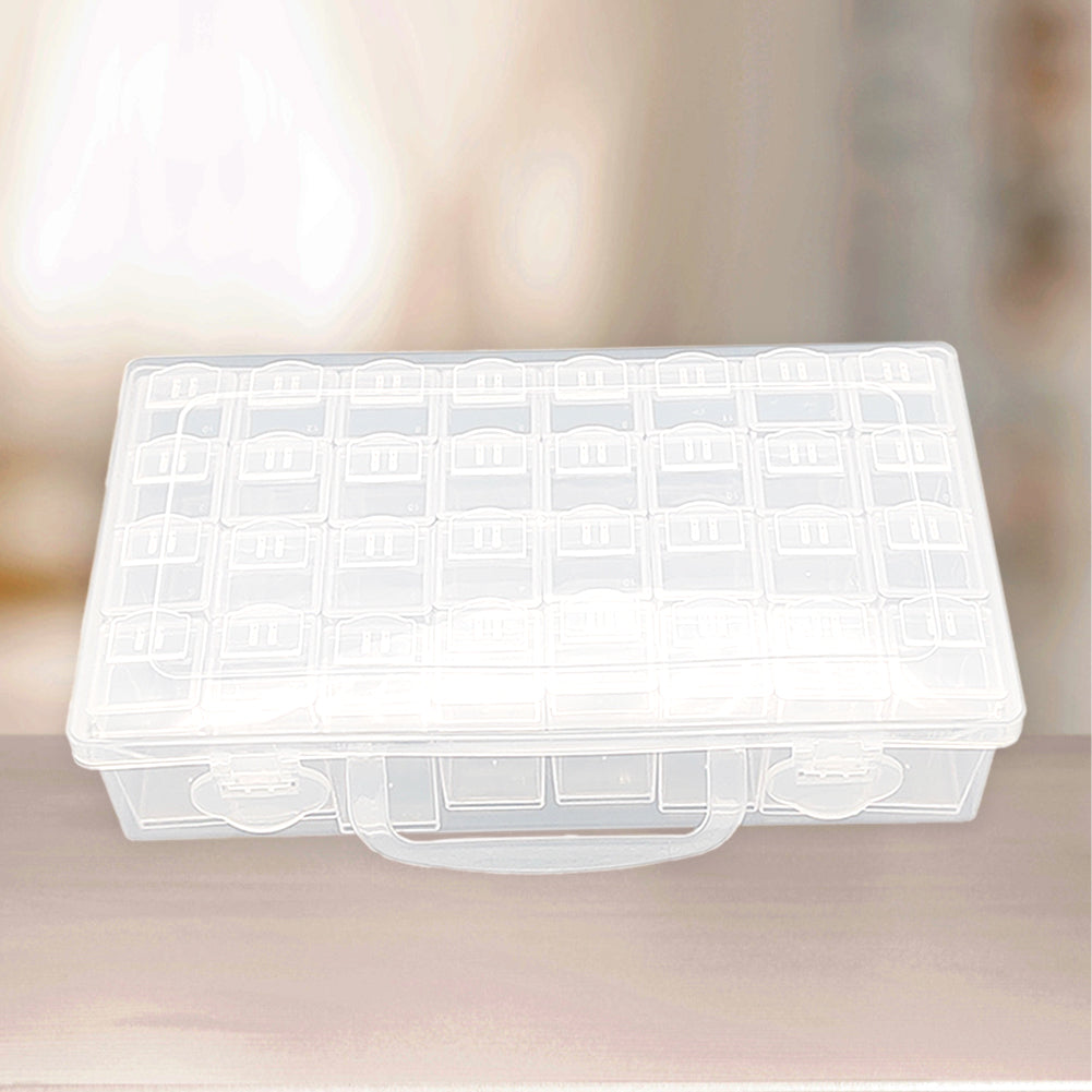 32/48/64 Slots Beads Storage Case Acrylic Storage Containers for Embroidery Tool