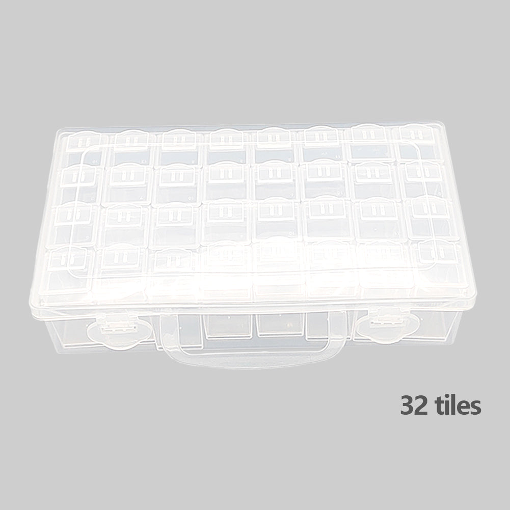 32/48/64 Slots Beads Storage Case Acrylic Storage Containers for Embroidery Tool