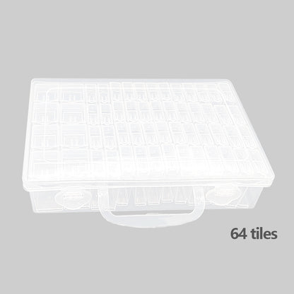 32/48/64 Slots Beads Storage Case Acrylic Storage Containers for Embroidery Tool