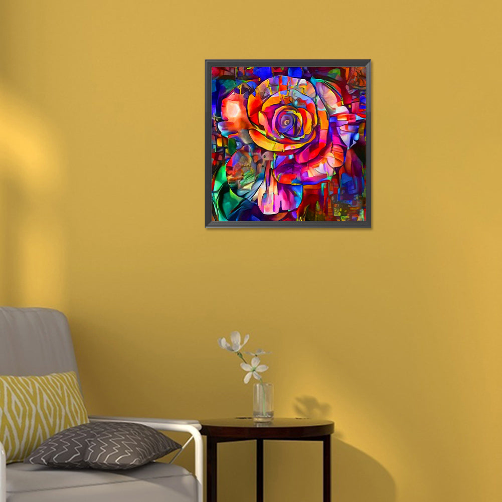 Glass Rose - Full Round Drill Diamond Painting 30*30CM