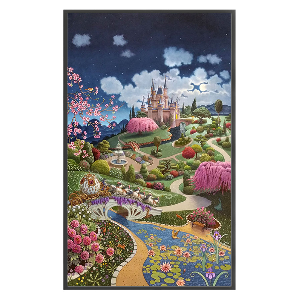 Castle Garden - 11CT Stamped Cross Stitch 50*80CM