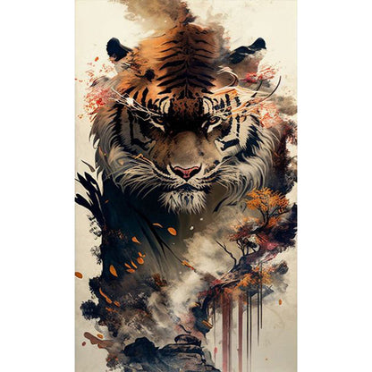 Tiger - 11CT Stamped Cross Stitch 50*87CM