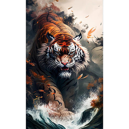 Tiger - 11CT Stamped Cross Stitch 50*90CM