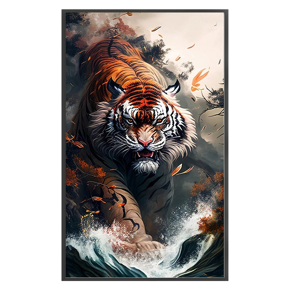 Tiger - 11CT Stamped Cross Stitch 50*90CM