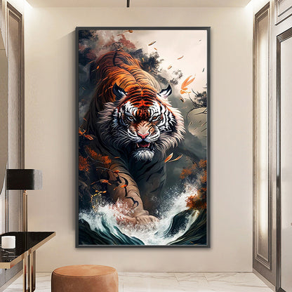 Tiger - 11CT Stamped Cross Stitch 50*90CM