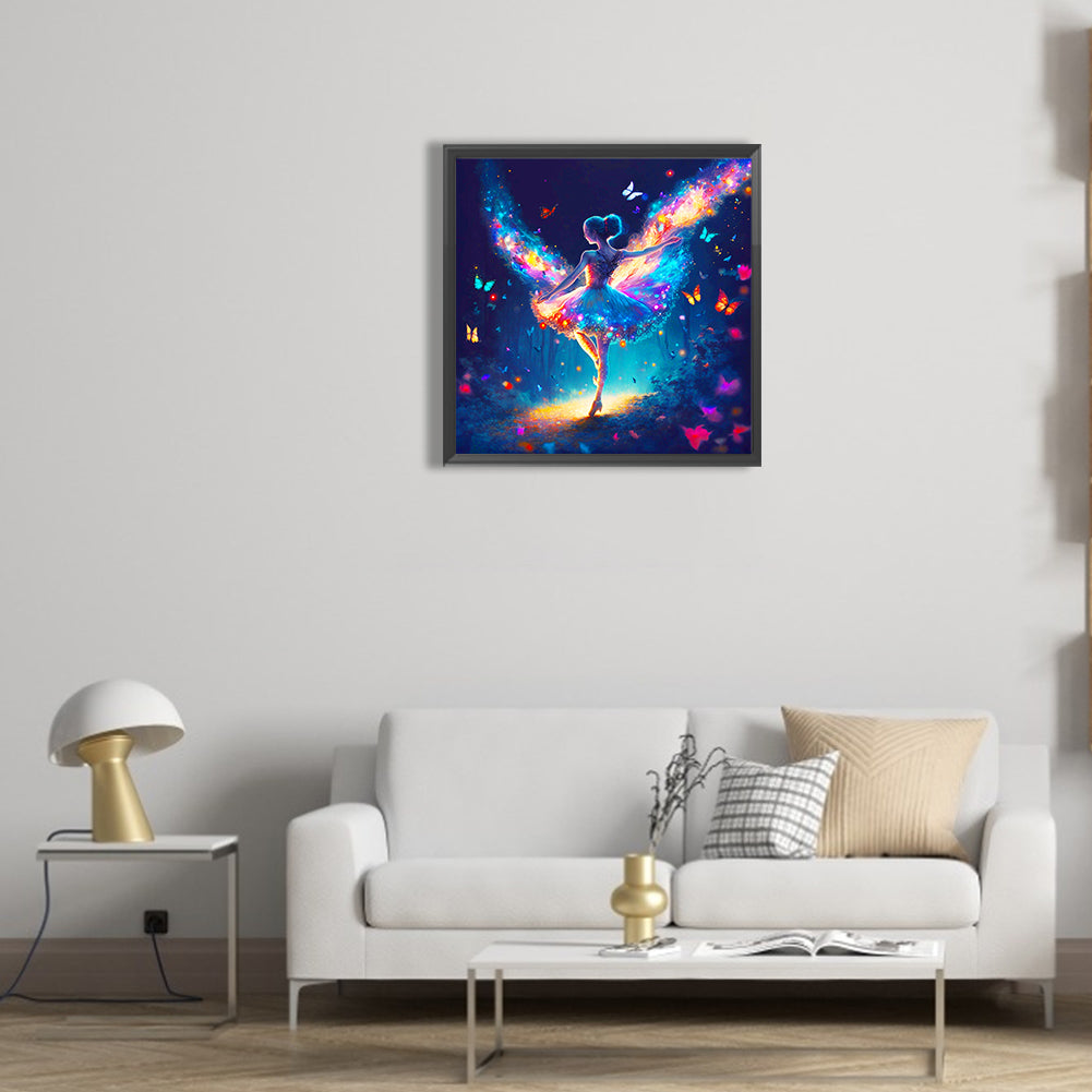 Ballerina In The Dark - Full Round Drill Diamond Painting 30*30CM