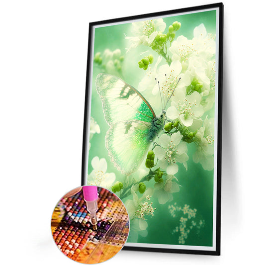 Fantasy Flowers And Butterflies - Full Round Drill Diamond Painting 40*60CM