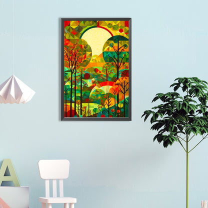 High Saturation Glass Painting Jungle - Full Round Drill Diamond Painting 40*60CM