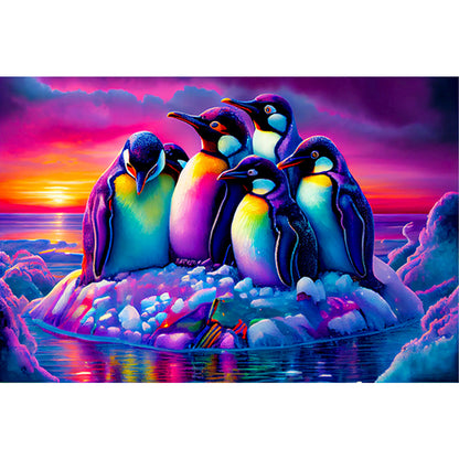 Penguin Colony - Full Round Drill Diamond Painting 60*40CM