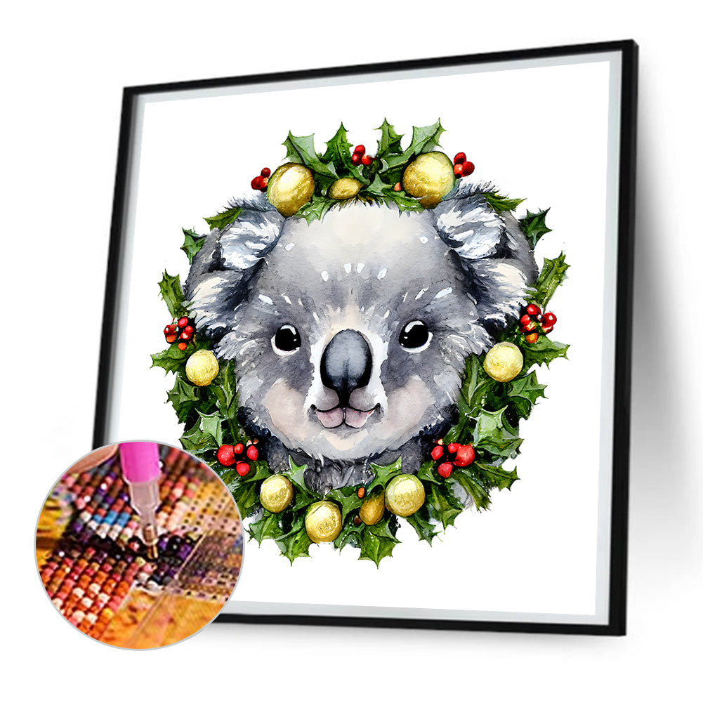 Animal Garland Kangaroo - Full Round Drill Diamond Painting 30*30CM