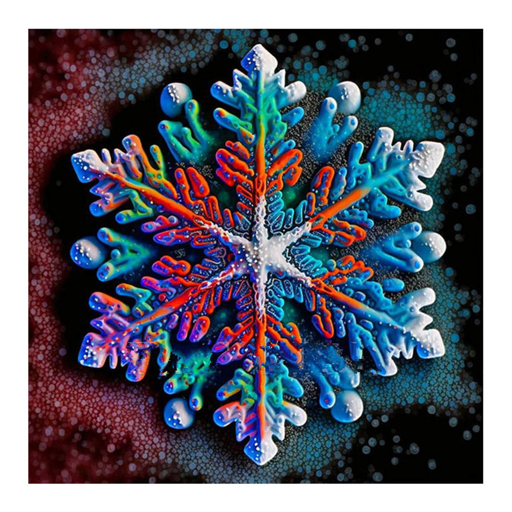 Winter Snowflakes - Full Round Drill Diamond Painting 30*30CM