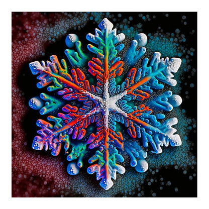 Winter Snowflakes - Full Round Drill Diamond Painting 30*30CM