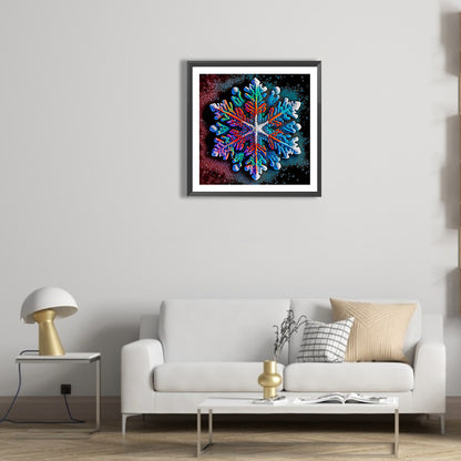 Winter Snowflakes - Full Round Drill Diamond Painting 30*30CM