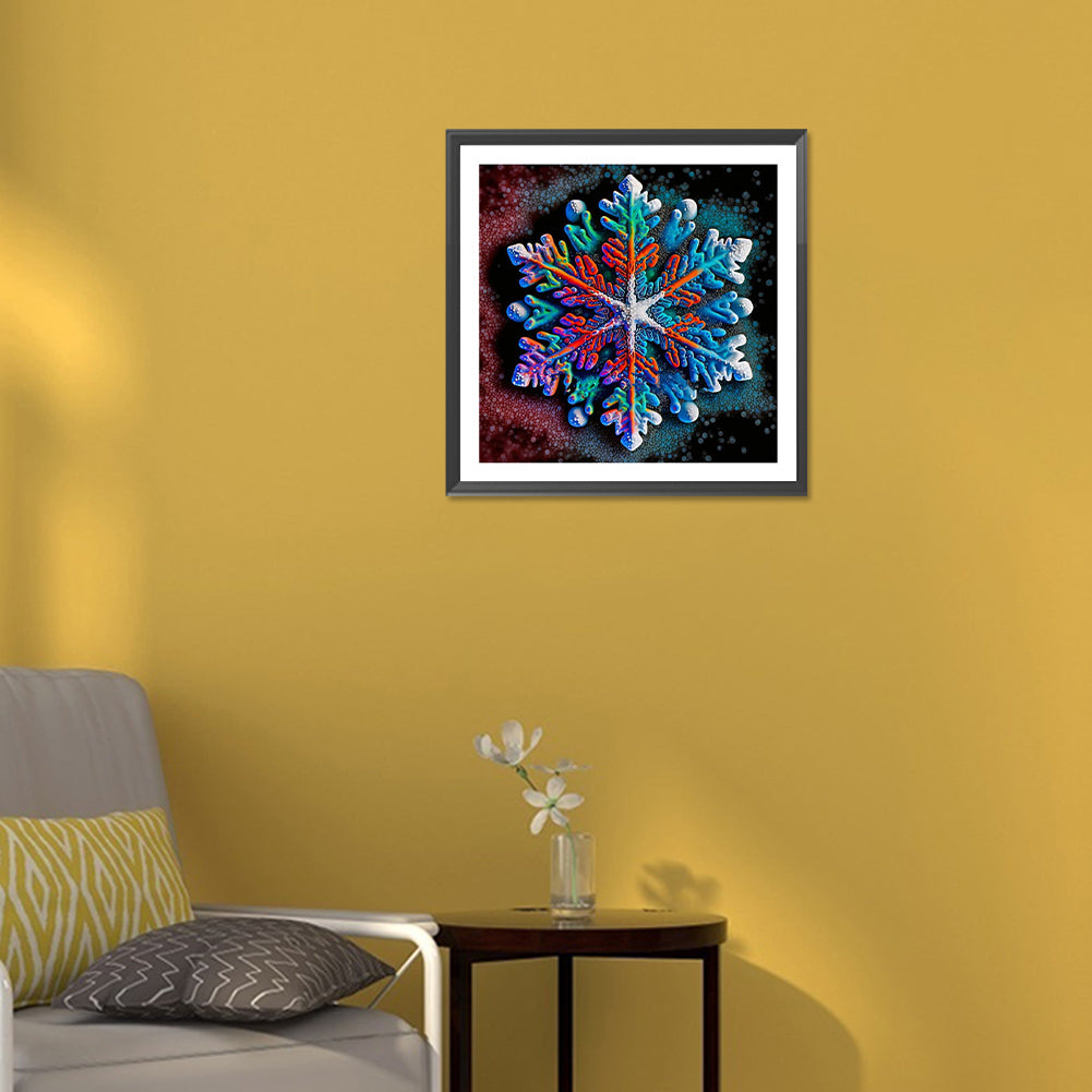 Winter Snowflakes - Full Round Drill Diamond Painting 30*30CM