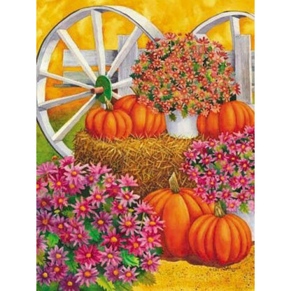 Thanksgiving Harvest - Full Round Drill Diamond Painting 30*40CM