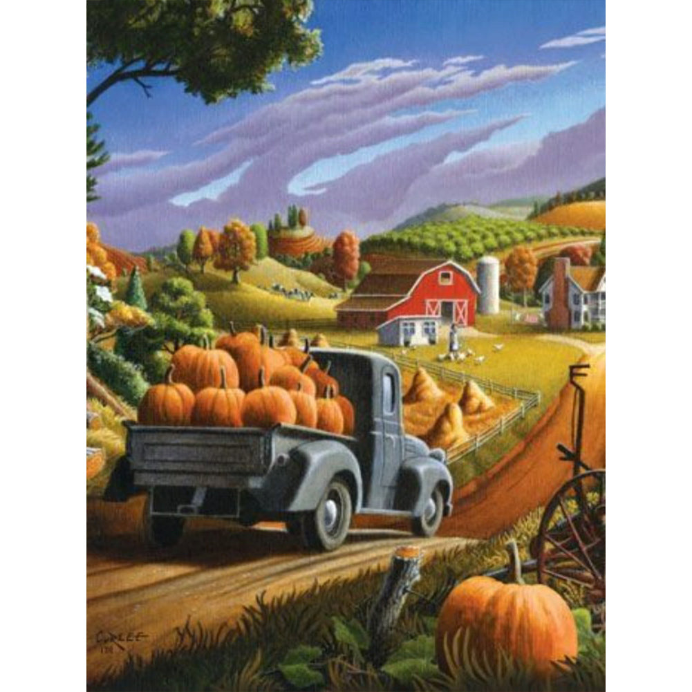 Thanksgiving Harvest - Full Round Drill Diamond Painting 30*40CM