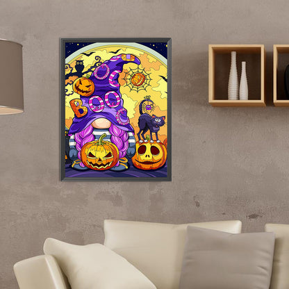 Halloween Jack-O-Lantern - Full Round Drill Diamond Painting 30*40CM
