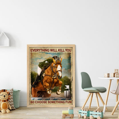 Horse Riding - 11CT Stamped Cross Stitch 40*55CM