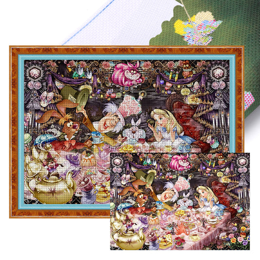 Alice In Wonderland - 14CT Stamped Cross Stitch 90*65CM