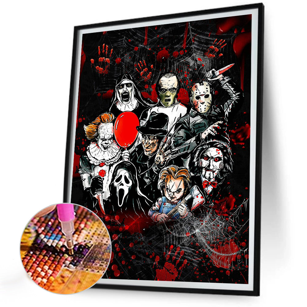 Horror Atmosphere - Full Round Drill Diamond Painting 30*40CM