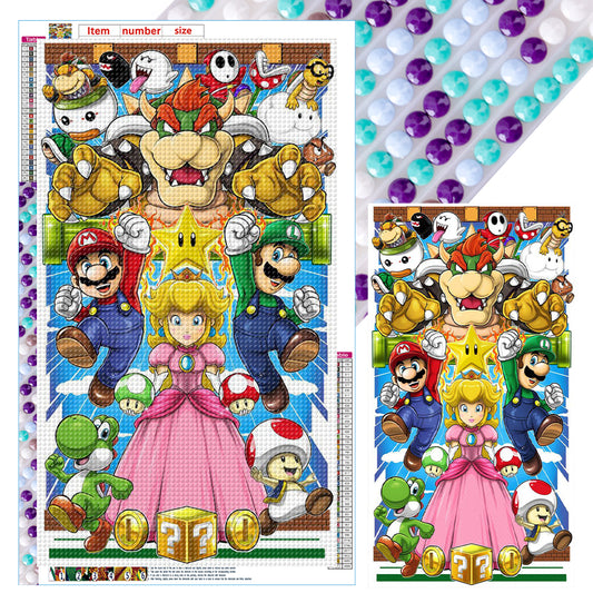 Super Mario - Full Round Drill Diamond Painting 45*75CM