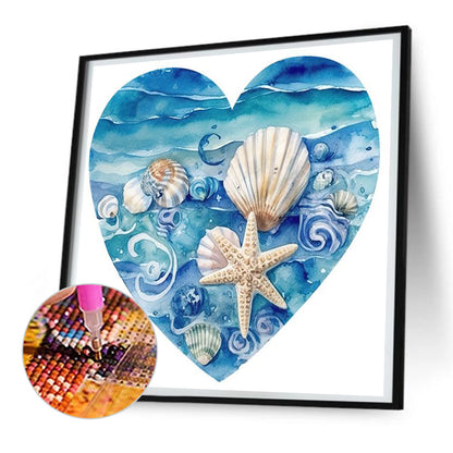 Love Starfish - Full Round Drill Diamond Painting 30*30CM