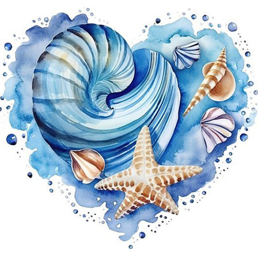 Love Starfish - Full Round Drill Diamond Painting 30*30CM