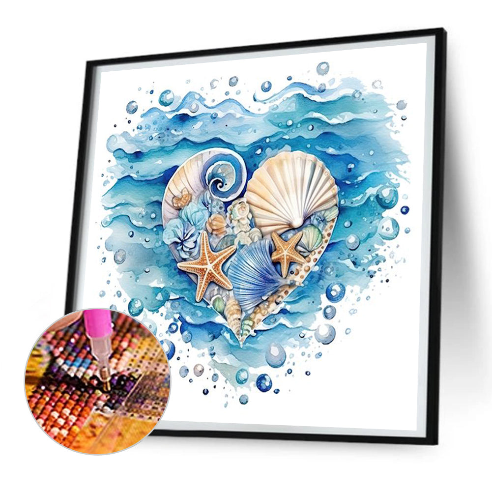 Love Starfish - Full Round Drill Diamond Painting 30*30CM