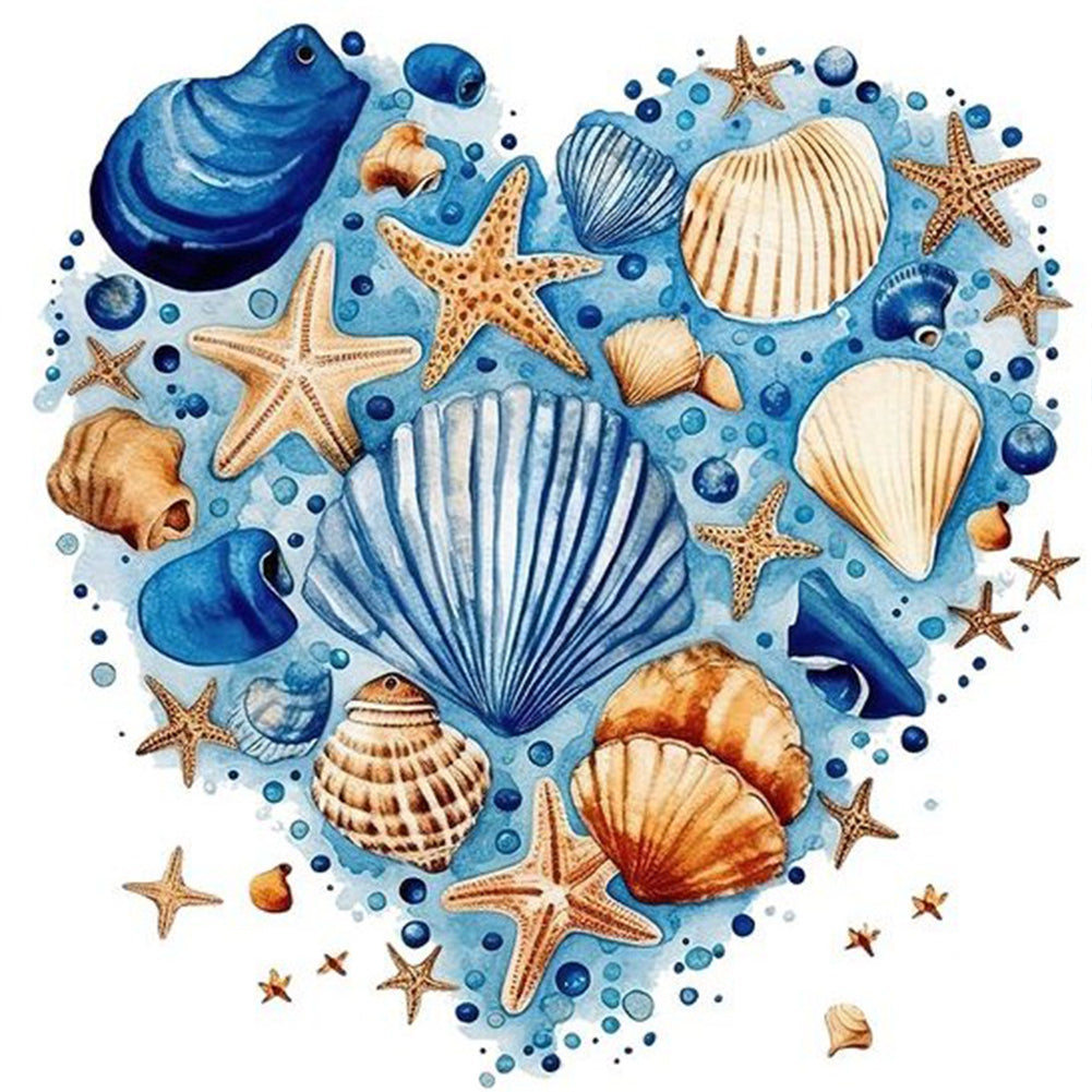 Love Starfish - Full Round Drill Diamond Painting 30*30CM