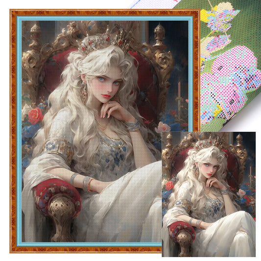 White Queen - 11CT Stamped Cross Stitch 50*65CM