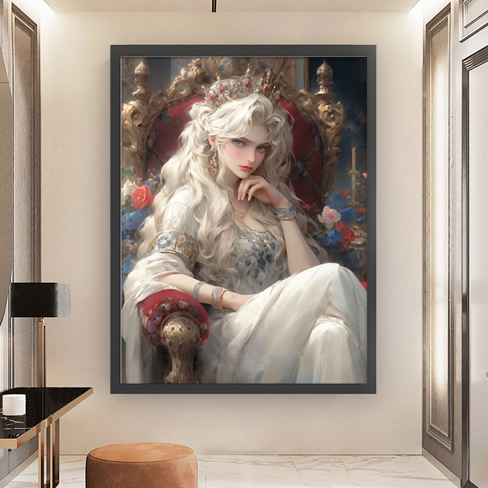 White Queen - 11CT Stamped Cross Stitch 50*65CM