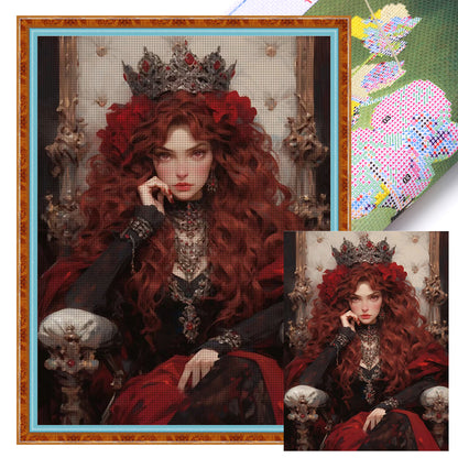 Red Queen - 11CT Stamped Cross Stitch 50*65CM