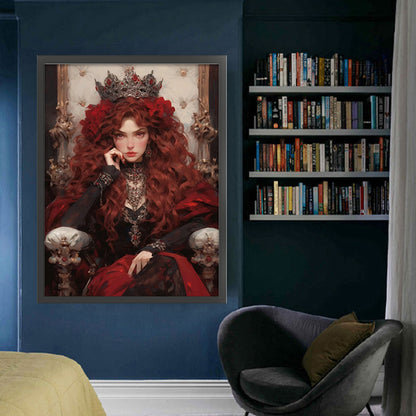 Red Queen - 11CT Stamped Cross Stitch 50*65CM