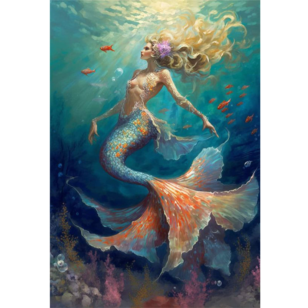 Mermaid - 11CT Stamped Cross Stitch 50*70CM