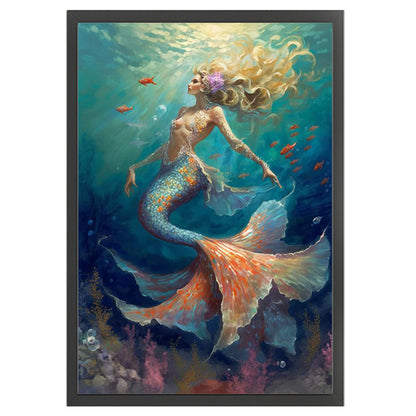 Mermaid - 11CT Stamped Cross Stitch 50*70CM