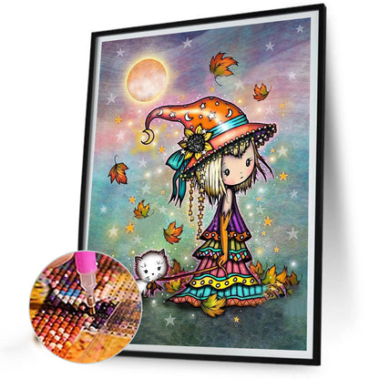 Little Witch - Full Round Drill Diamond Painting 40*50CM