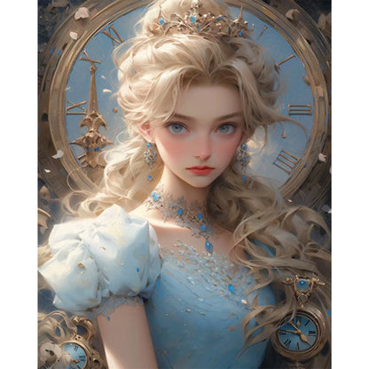 Blonde Princess - 11CT Stamped Cross Stitch 50*60CM