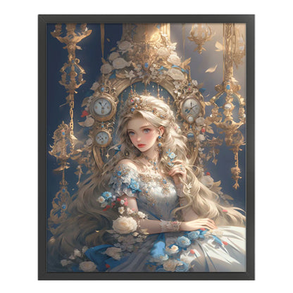 Blonde Princess - 11CT Stamped Cross Stitch 50*60CM