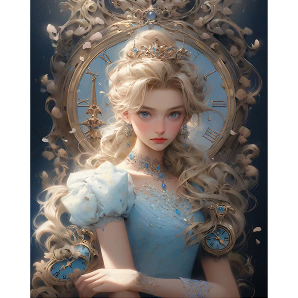 Blonde Princess - 11CT Stamped Cross Stitch 50*60CM