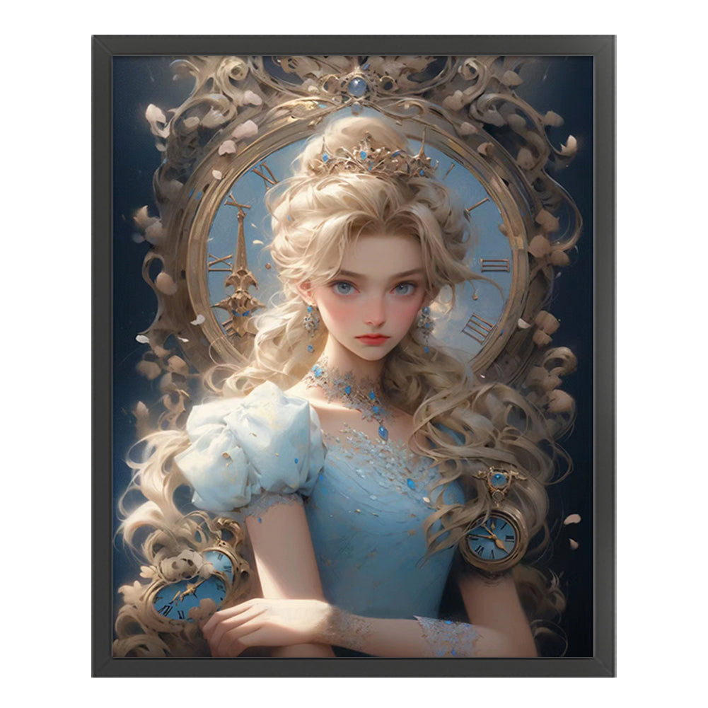 Blonde Princess - 11CT Stamped Cross Stitch 50*60CM