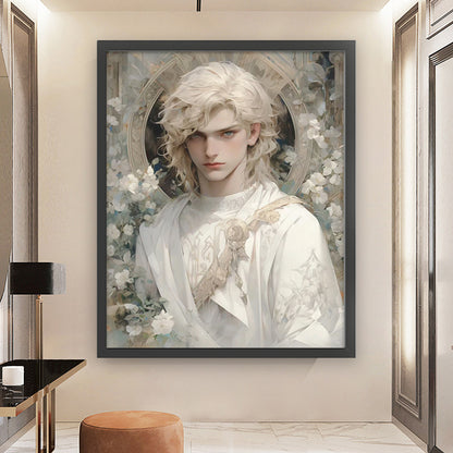 Blonde Western Fantasy Man - 11CT Stamped Cross Stitch 50*60CM